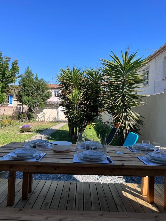 Charmante maison Climatisée avec piscine au Calme à Carcasona Exterior foto